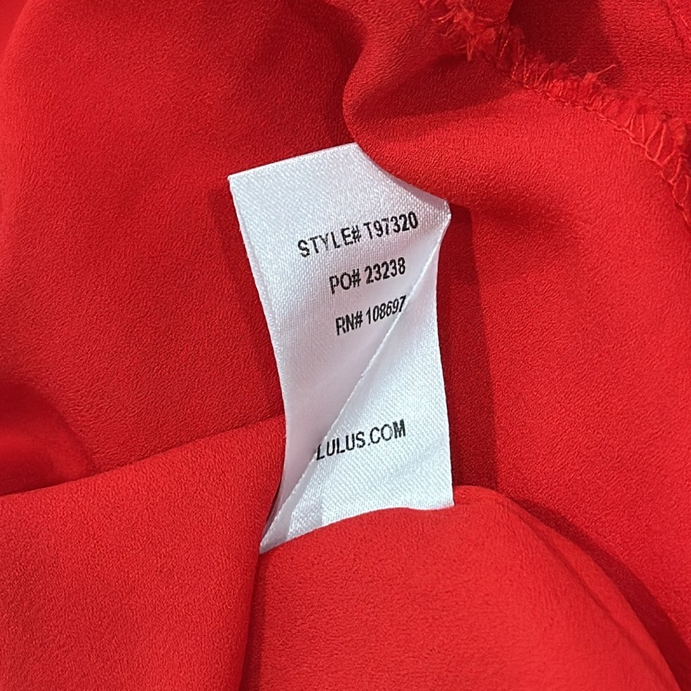 Lulu's Red Spaghetti Strap Tank Top - Picture 5 of 6